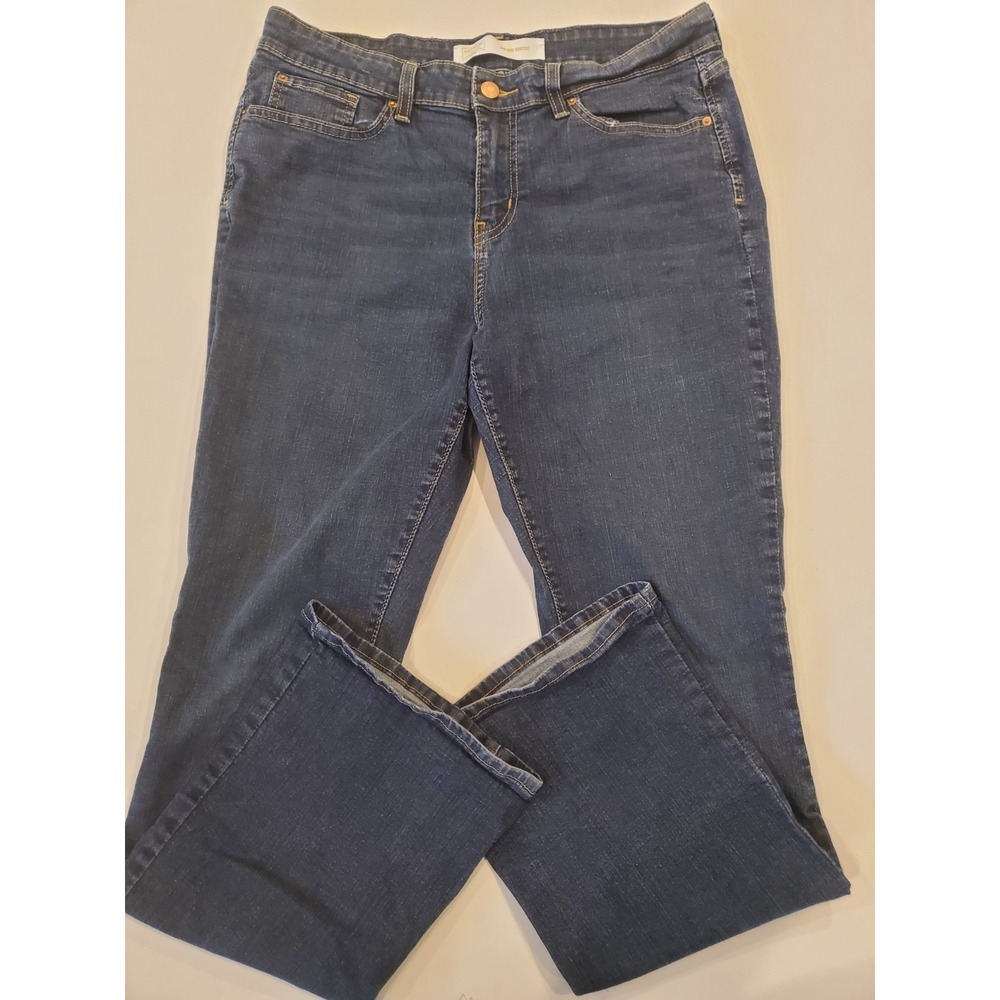 Signature by Levi Strauss Gold Mid Rise Bootcut Jeans Dark Wash 14M W32 L32 5164